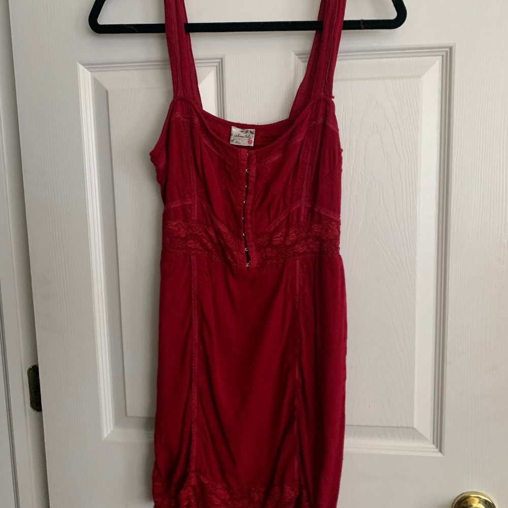 Free People Red Mini Dress